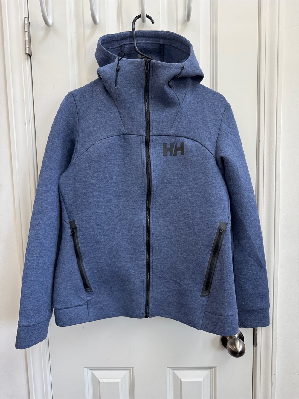 Helly Hansen Kids Blue Hooded Softshell Puffer Jacket